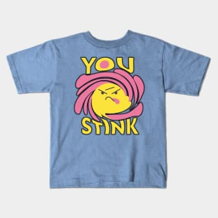 Fragrant Fury: You Stink Typography Kids T-Shirt